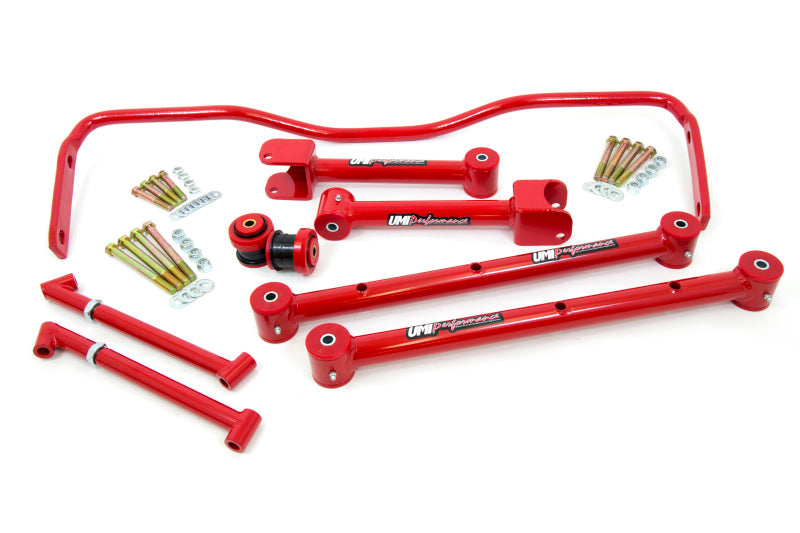 UMI Lower Control Arms - UMI Performance 65-67 GM A-Body Rear Suspension Kit - Red