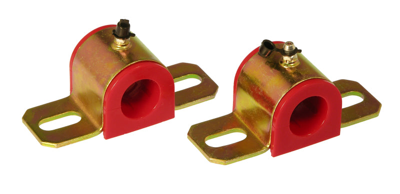 PRO Sway/End Link Bush - Red - Prothane Universal Greasable Sway Bar Bushings - 1in - Type B Bracket - Red