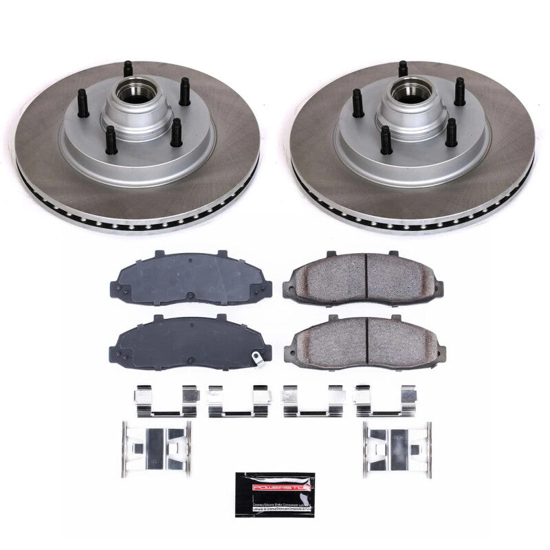 PSB Semi-Coated Rotor Kits - Power Stop 97-00 Ford F-150 Front Semi-Coated Rotor Kit