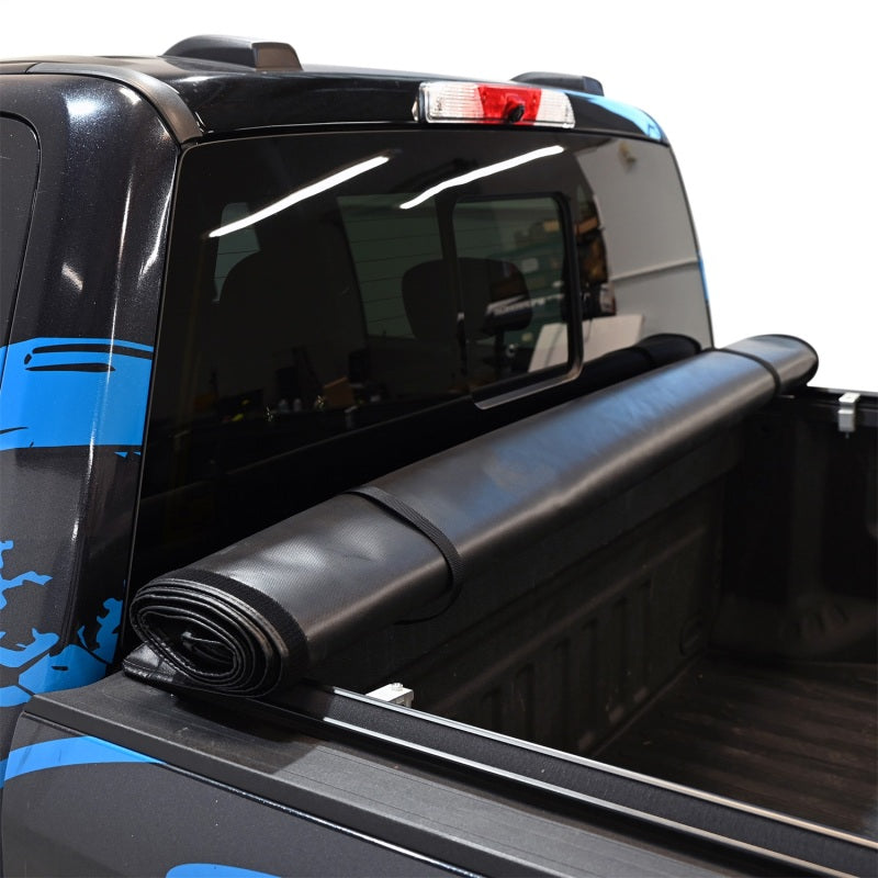 WES Soft Roll Tonneau Covers - Westin 17-24 Ford F-250/350 Super Duty 6.75ft. Bed Soft Roll Tonneau Cover - Black