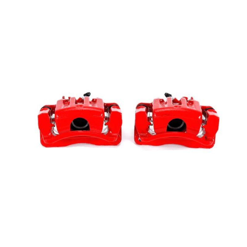 PSB Red Calipers - Power Stop 12-15 Chevrolet Captiva Sport Rear Red Calipers w/Brackets - Pair