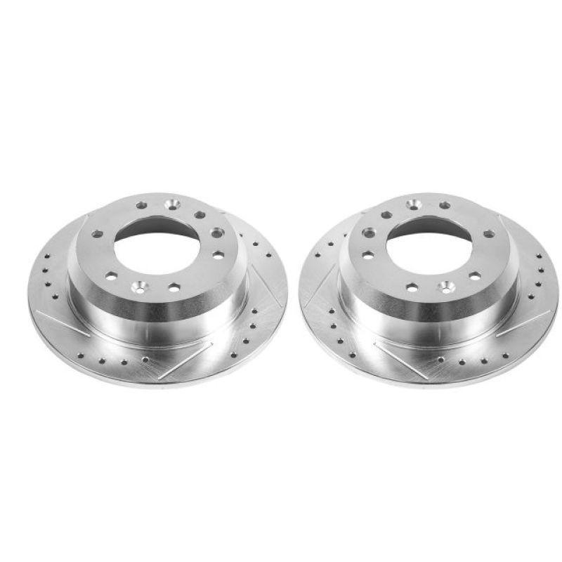 PSB Evolution Drill/Slot Rotor - Power Stop 07-08 Hyundai Entourage Rear Evolution Drilled & Slotted Rotors - Pair