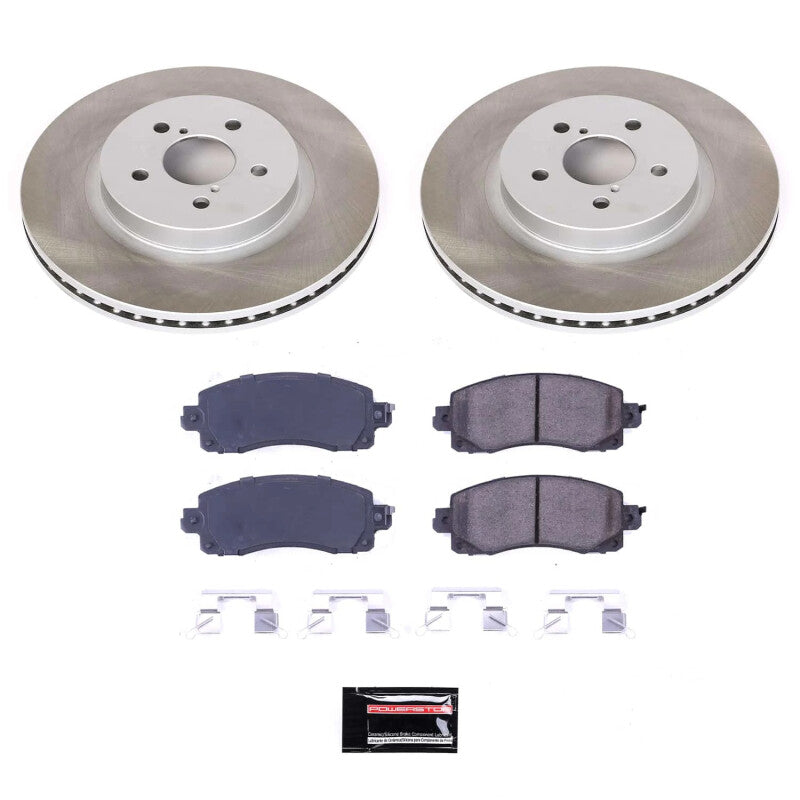 PSB Semi-Coated Rotor Kits - Power Stop 17-22 Subaru Impreza Front Semi-Coated Rotor Kit