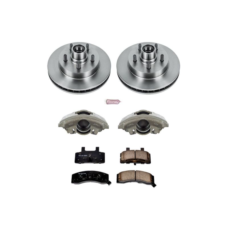 PSB Autospecialty Rotor - Power Stop 98-99 GMC Yukon Front Autospecialty Kit w/Cals