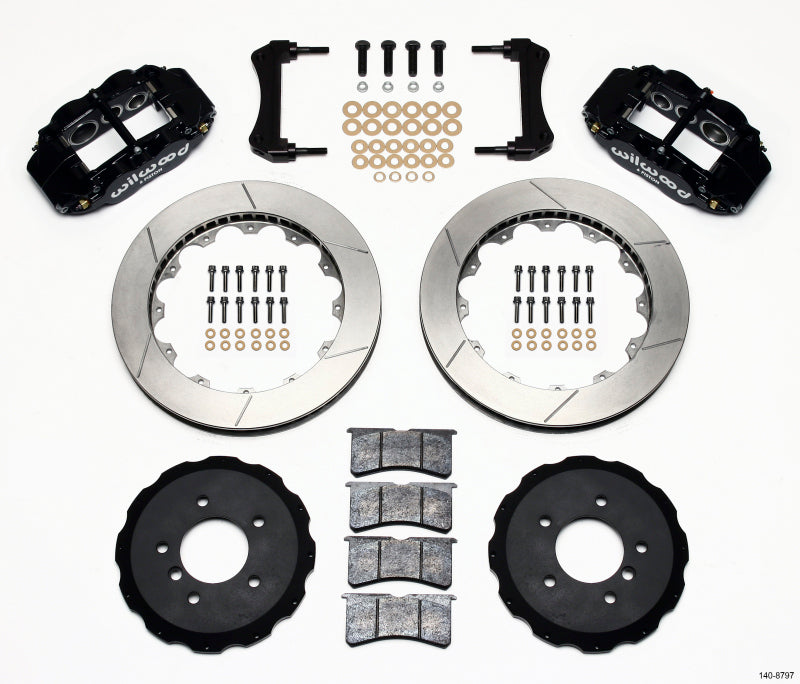 WIL Superlite Brake Kit - Wilwood Narrow Superlite 6R Front Hat Kit 13.06in E36 BMW M3