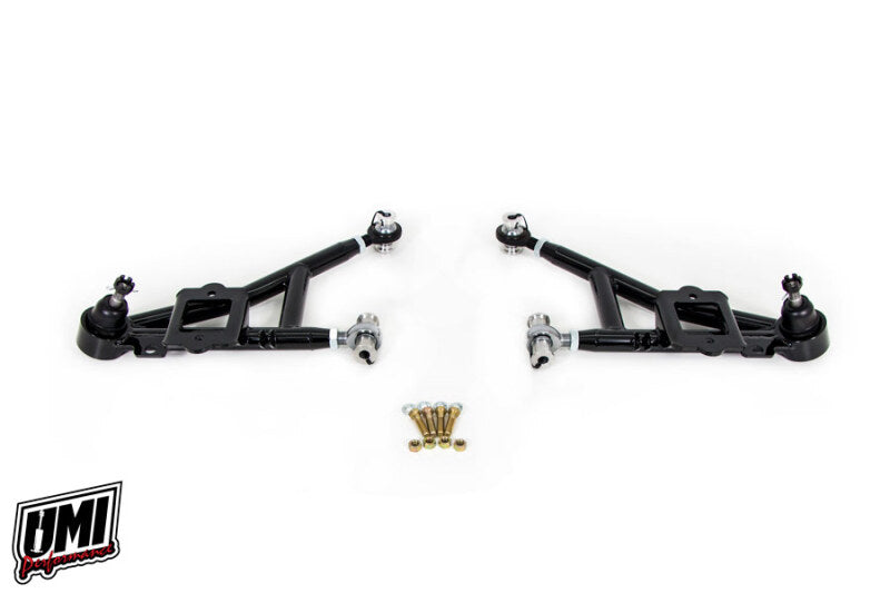 UMI Lower Control Arms - UMI Performance 93-02 GM F-Body Front Adjustable Lower A-Arms - Drag - CrMo