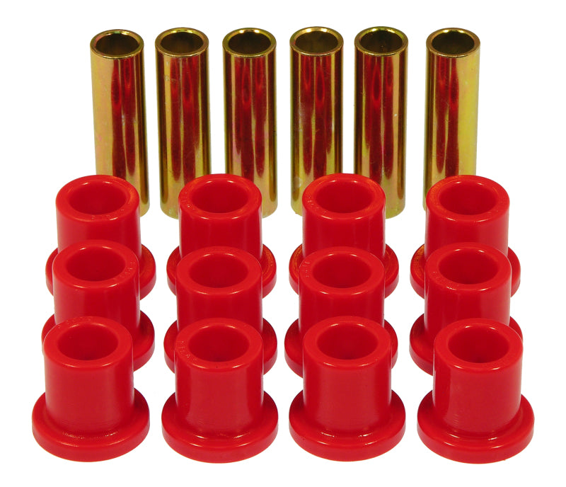 PRO Spring/Shackle Bush- Red - Prothane 57-72 Ford F100/F150 Rear Spring & Shackle Bushings - Red