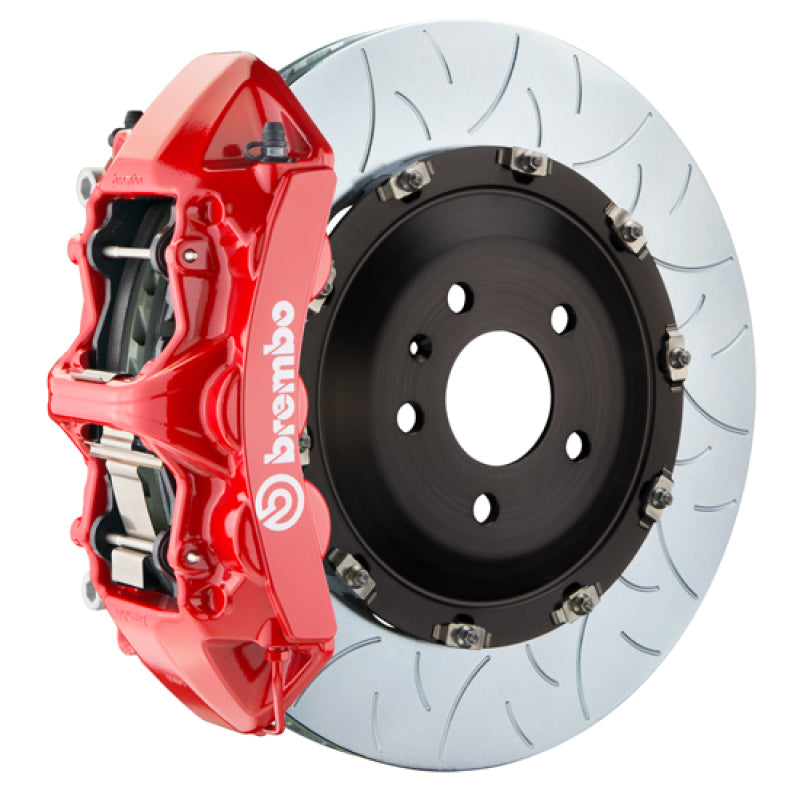 BRB Big Brake Kits - Brembo 06-11 ML63 (W164) Front GT BBK 6 Piston Cast 405x34 2pc Rotor Slotted Type-3-Red