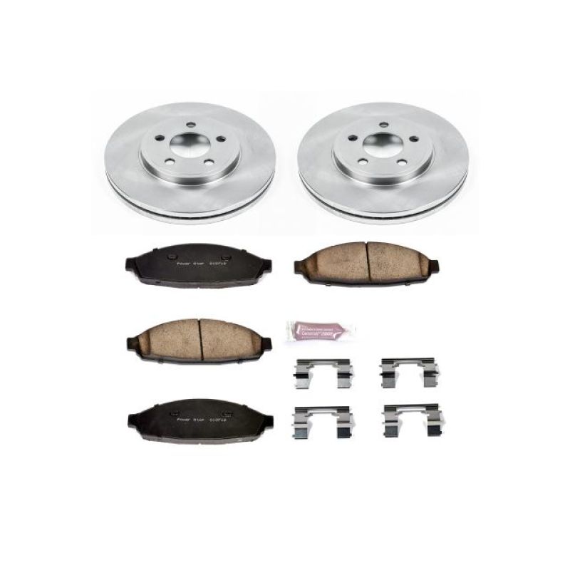 PSB Autospecialty Kit - Power Stop 03-11 Ford Crown Victoria Front Autospecialty Brake Kit