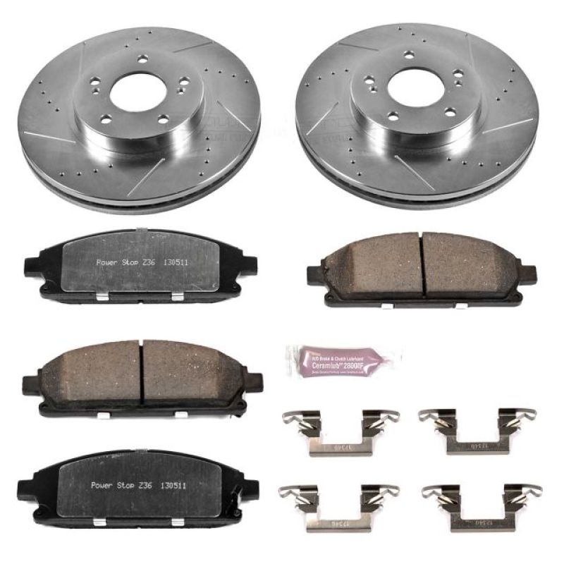 PSB Z36 Truck & Tow Kit - Power Stop 97-01 Infiniti Q45 Front Z36 Truck & Tow Brake Kit