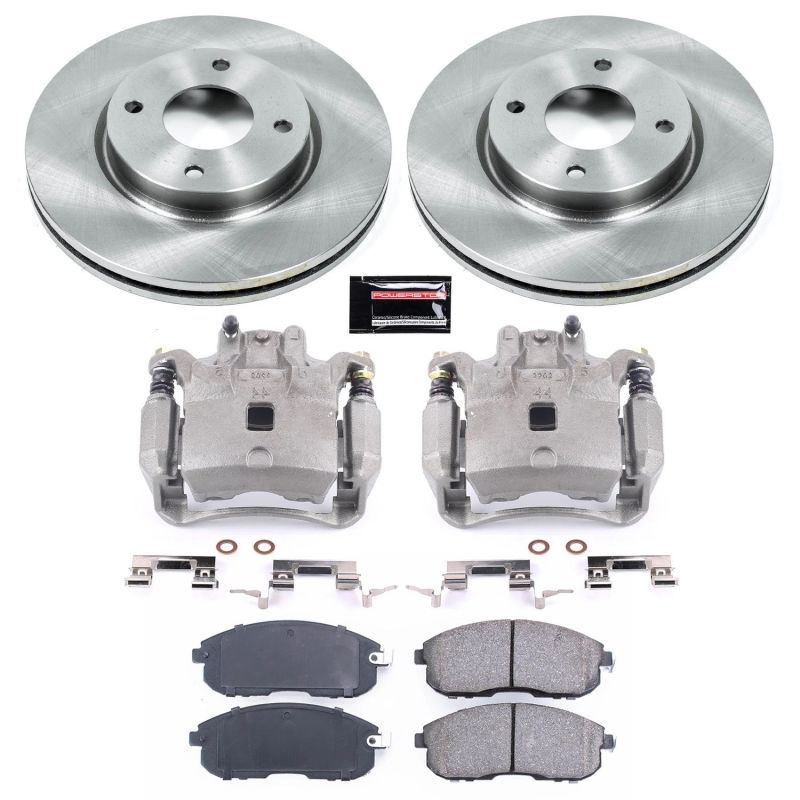PSB Autospecialty Kit w/Cals - Power Stop 07-12 Nissan Versa Front Autospecialty Brake Kit w/Calipers
