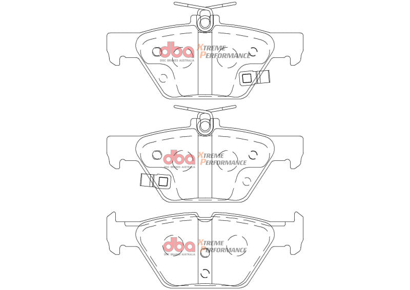 DBA XP Performance Brake Pads - DBA 16-22 Subaru WRX (w/Eyesight Technology) XP Performance Rear Brake Pads