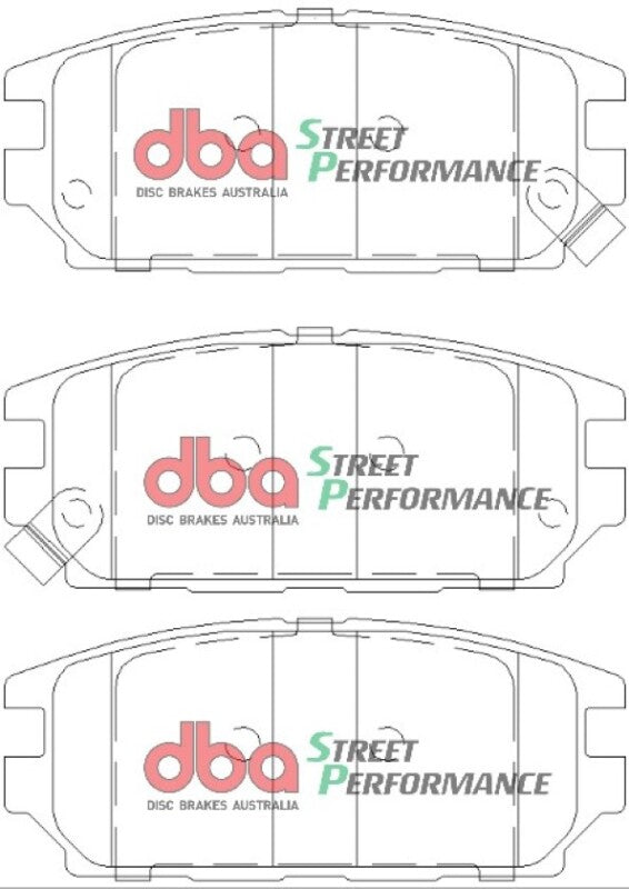 DBA XP Performance Brake Pads - DBA 91-94 Dodge Stealth AWD XP Performance Rear Brake Pads