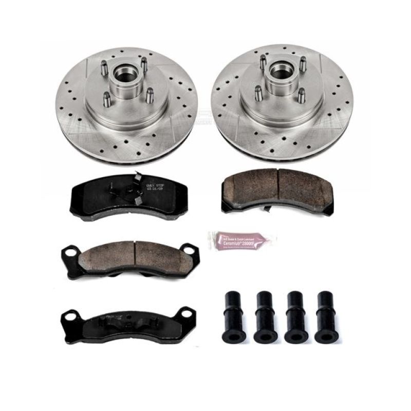 PSB Z23 Evolution Kit - Power Stop 87-93 Ford Mustang Front Z23 Evolution Sport Brake Kit