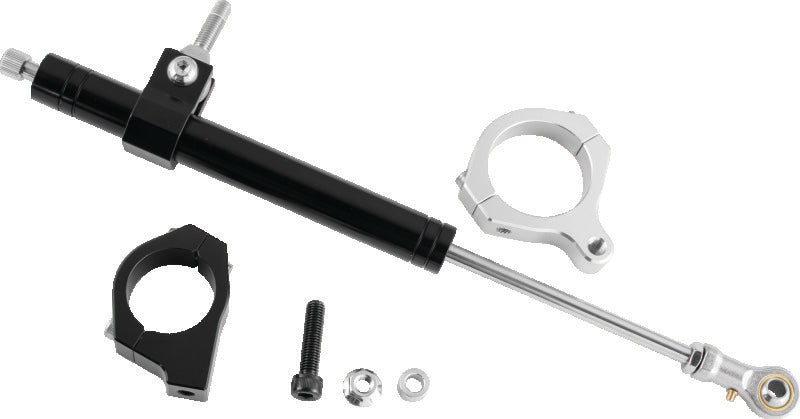 TWP Steering Damper Kits - Twin Power 06-17 FXD Black Steering Damper Kit
