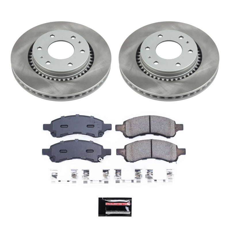 PSB Semi-Coated Rotor Kits - Power Stop 06-08 Isuzu Ascender Front Semi-Coated Rotor Kit