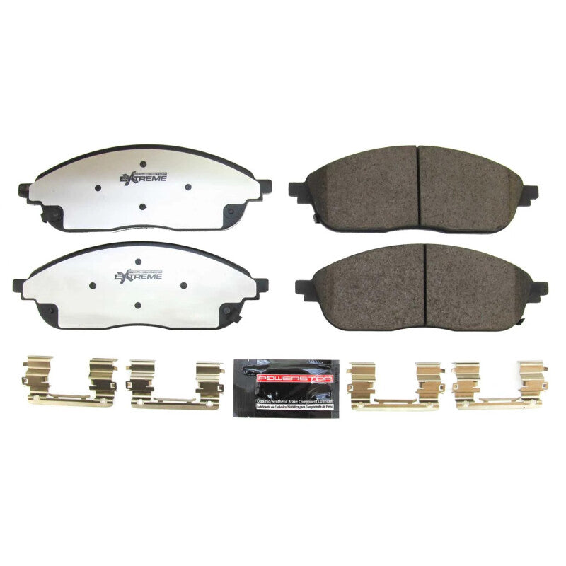 PSB Z36 Truck & Tow Brake Pads - Power Stop 2022 Jeep Grand Cherokee Front Z36 Truck & Tow Brake Pads w/Hardware
