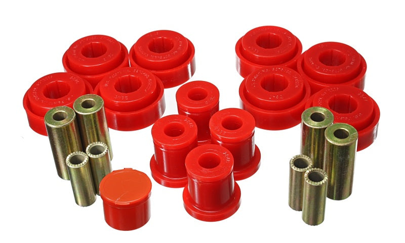 ES Cntrl Arm Bushings - Red - Energy Suspension Chrysler Red Front End Control Arm Bushing Set