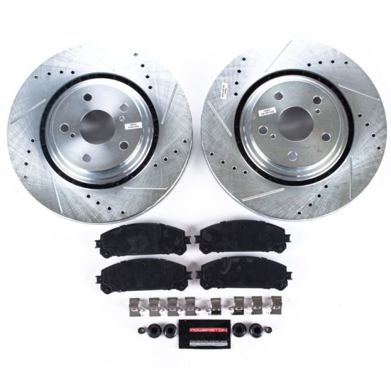 PSB Z23 Evolution Kit - Power Stop 15-17 Lexus NX200t Front Z23 Evolution Sport Brake Kit