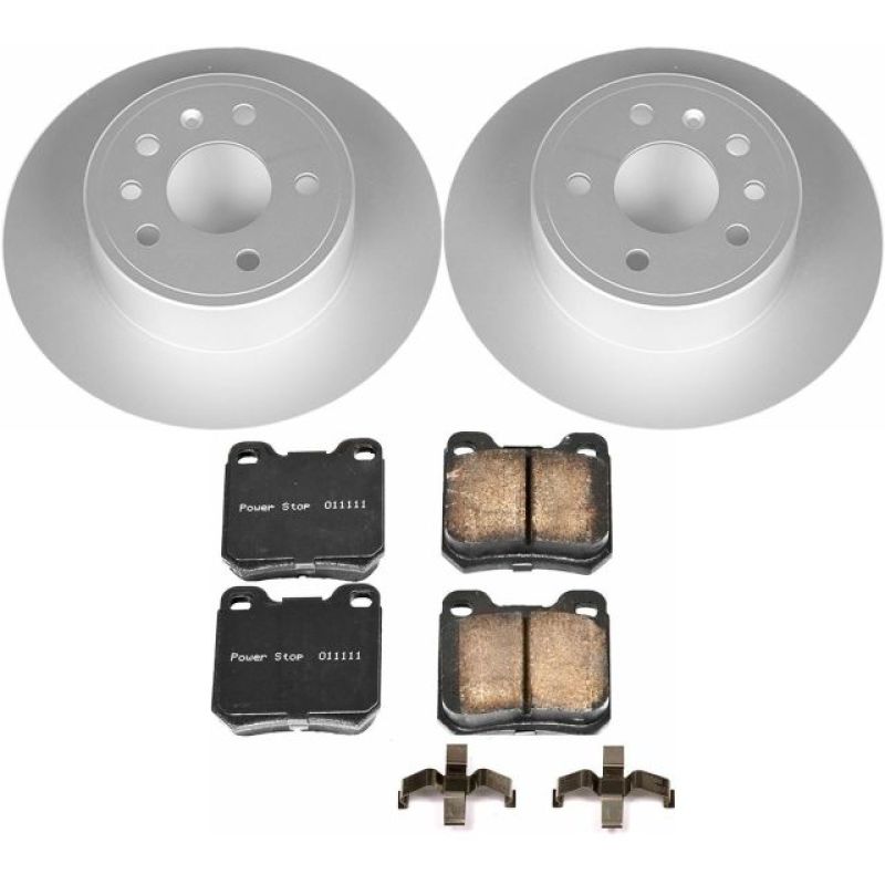 PSB Z23 Evolution Coated Kit - Power Stop 99-03 Saab 9-3 Rear Z23 Evolution Sport Coated Brake Kit