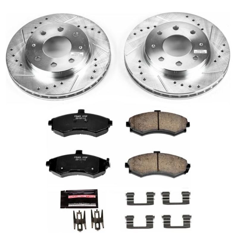 PSB Z23 Evolution Kit - Power Stop 02-05 Hyundai Elantra Front Z23 Evolution Sport Brake Kit