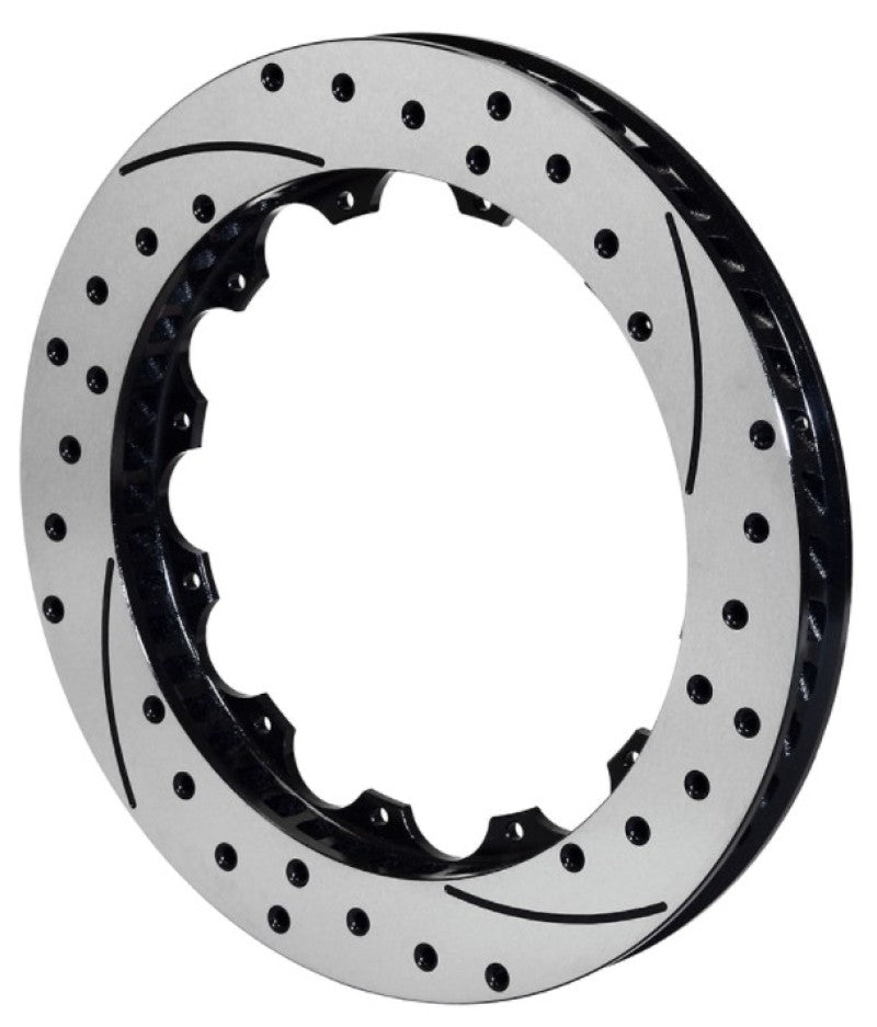 WIL Rotors - Wilwood Rotor-SV-SRP 72 Iron-RH-BLK-Drill 14.00 x 1.10 - 12 on 8.75in