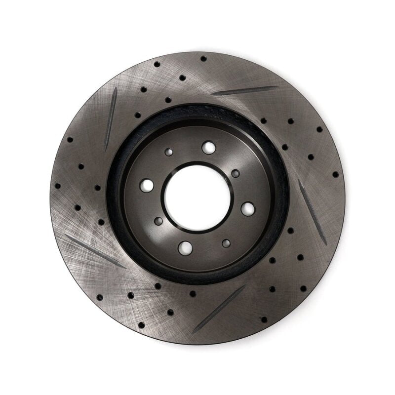 BX Tuner Series Brake Kit - BLOX Racing 90-01 Acura Integra (Excl Type-R) Front Slotted & Drilled Rotors - Pair