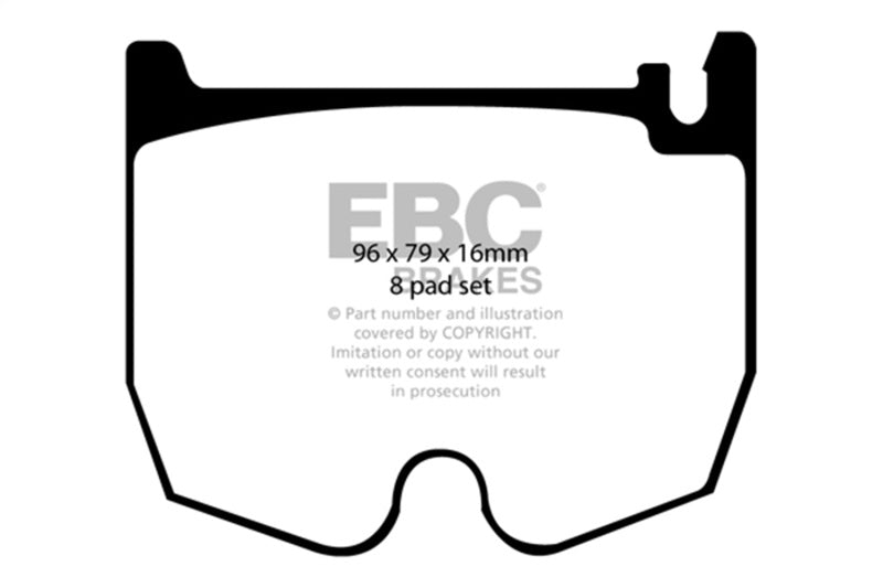 EBC Redstuff Brake Pad Sets - EBC 03-06 Mercedes-Benz CL55 AMG 5.4 Supercharged Redstuff Front Brake Pads