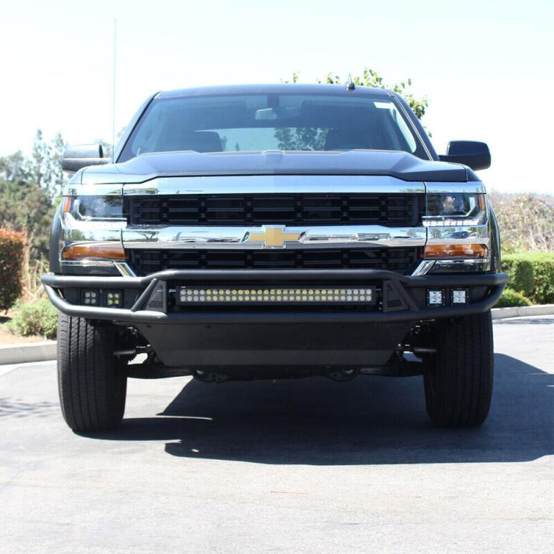 WES Skid Plates - Westin 2014-2018 Chevy Silverado 1500 Outlaw Bumper Skid Plate - Textured Black