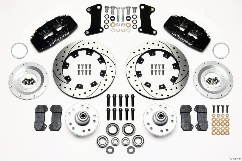 WIL Dynapro Brake Kit - Wilwood Dynapro 6 Front Hub Kit 12.19in Drilled 67-69 Camaro (*Line Kit Needed*)