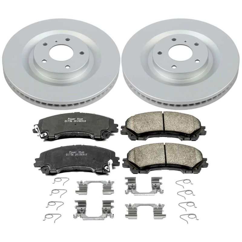 PSB Z17 Evolution Coated Kit - Power Stop 2019 Infiniti QX50 Front Z17 Evolution Geomet Coated Brake Kit