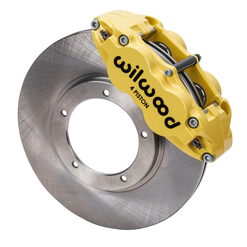 WIL Superlite Brake Kit - Wilwood 69-83 Porsche 911 Front Superlite Brake Kit 3.5in MT Plain Face - Yellow