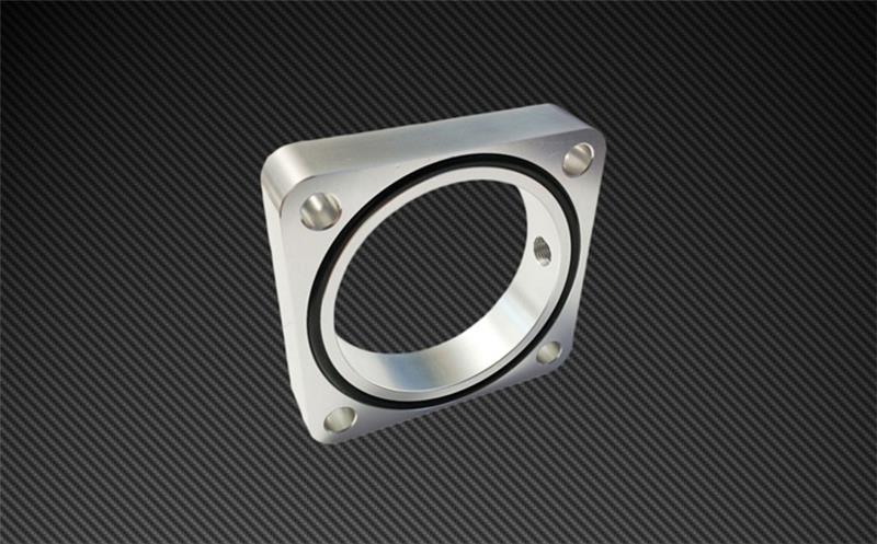 TQS TB Spacer - Silver - Torque Solution Throttle Body Spacer 2013+ Subaru BRZ/Scion FR-S - Silver