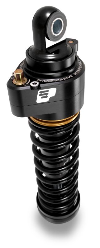 PGR 944 Shocks - Progressive Harley Ultra Touring-QPS 944 Series Shocks, 13in, 12in Ride Height Heavy Duty - Black /