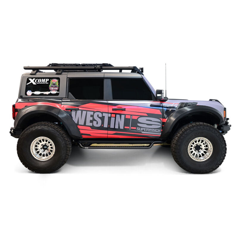 WES Running Boards - Outlaw - Westin 21-25 Ford Bronco 4dr (Excl. Sport) Outlaw Drop Running Boards - Tex. Blk