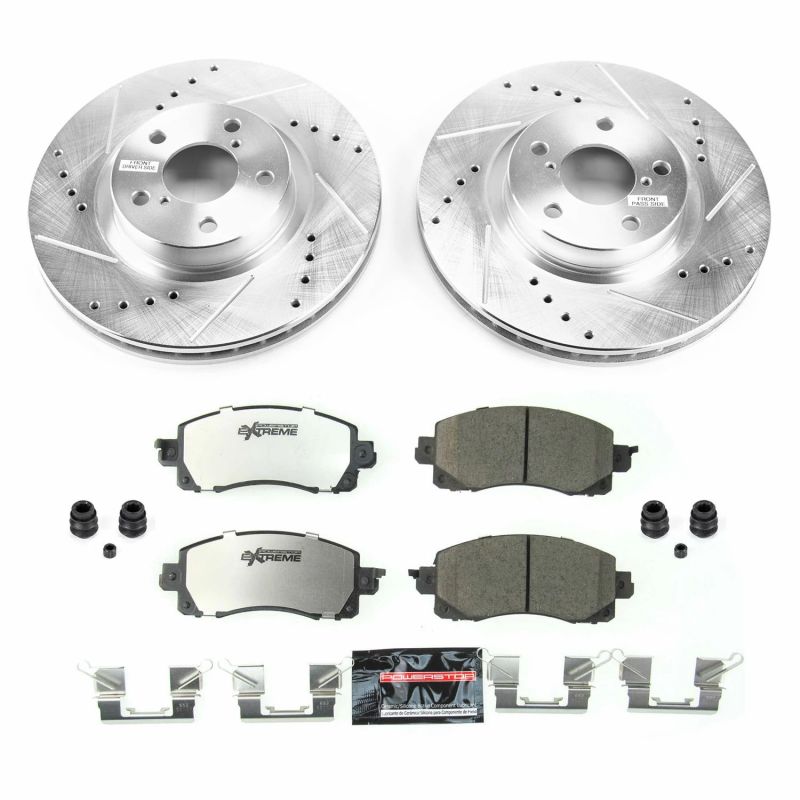 PSB Z26 Street Warrior Kit - Power Stop 17-19 Subaru Impreza Front Z26 Street Warrior Brake Kit