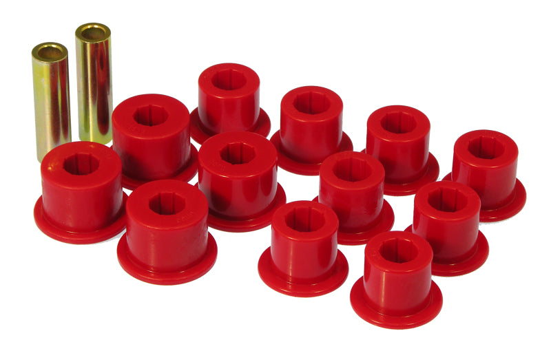 PRO Spring/Shackle Bush- Red - Prothane 86.5-97 Nissan Hardbody 2wd Spring & Shackle Bushings - Red