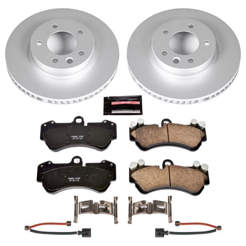 PSB Z23 Evolution Coated Kit - Power Stop 04-06 Porsche Cayenne Front Z23 Evolution Sport Coated Brake Kit