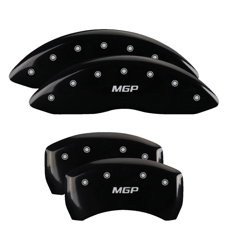 MGP Caliper Covers 4 Standard - MGP 4 Caliper Covers Engraved Front & Rear MGP Black finish silver ch