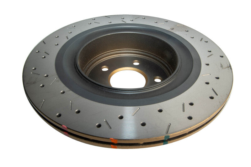 DBA 4000 Slot&Drill Rotors - DBA 09-20 Nissan 370Z (w/Sport Perf Brakes) Rear 4000 Series Drilled & Slotted Rotor