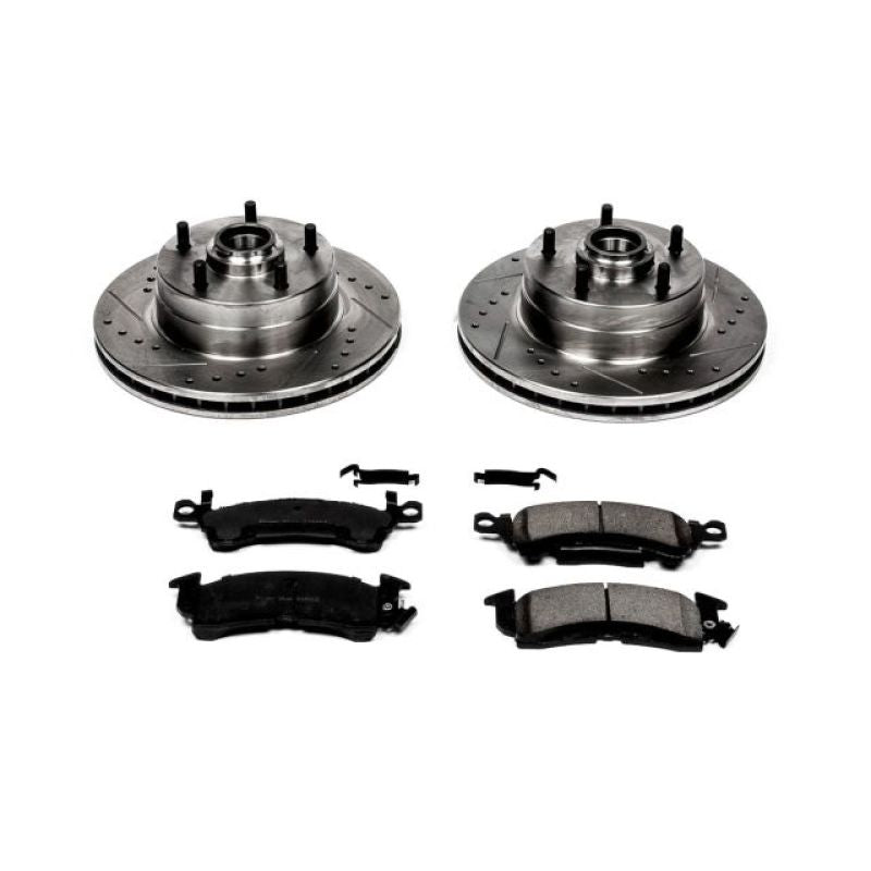 PSB Z23 Evolution Kit - Power Stop 73-74 Buick Apollo Front Z23 Evolution Sport Brake Kit