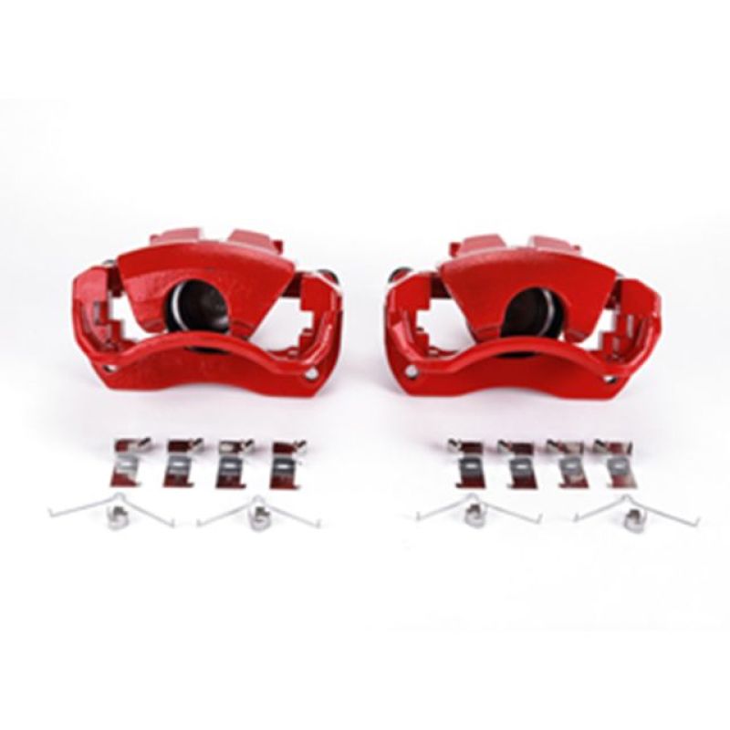 PSB Red Calipers - Power Stop 13-17 Lexus ES300h Front Red Calipers w/Brackets - Pair