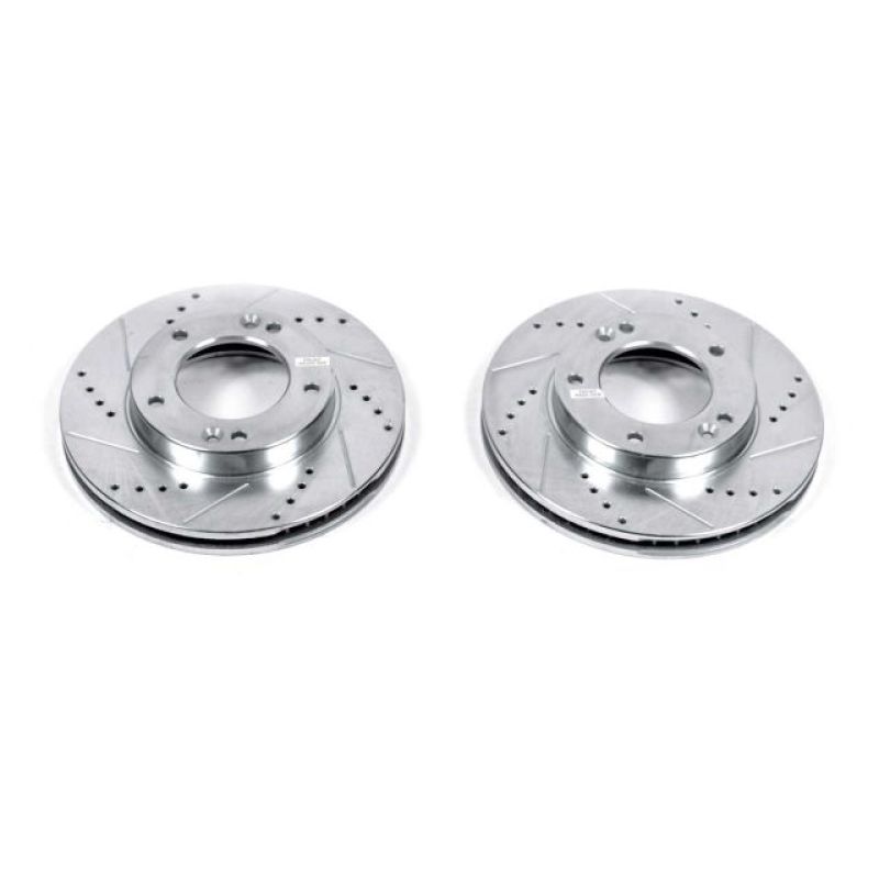 PSB Evolution Drill/Slot Rotor - Power Stop 03-06 Kia Sorento Front Evolution Drilled & Slotted Rotors - Pair