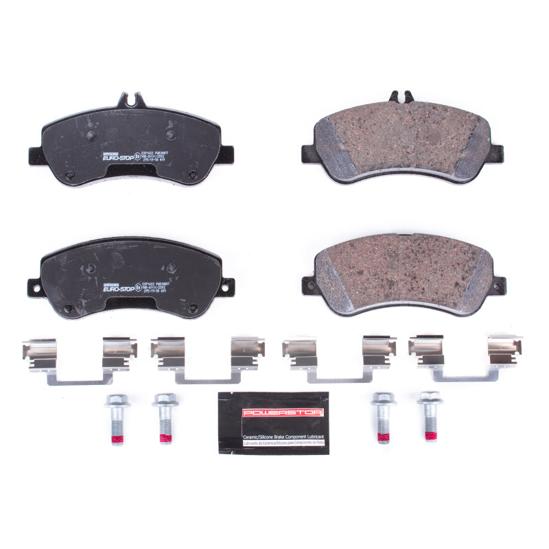 PSB Euro-Stop Brake Pads - Power Stop 10-15 Mercedes-Benz GLK350 Euro-Stop ECE-R90 Front Brake Pads