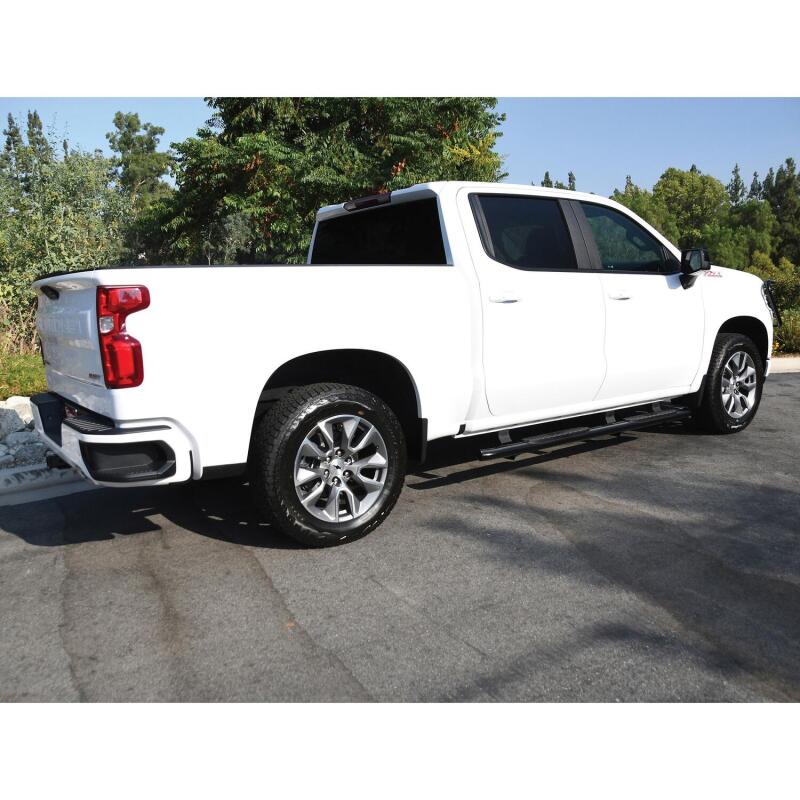 WES Nerf Bars - PRO TRAXX 4 - Westin 2019 Chevrolet Silverado/Sierra 1500 Crew Cab Non LD PRO TRAXX 4 Oval Nerf Step Bars - Black