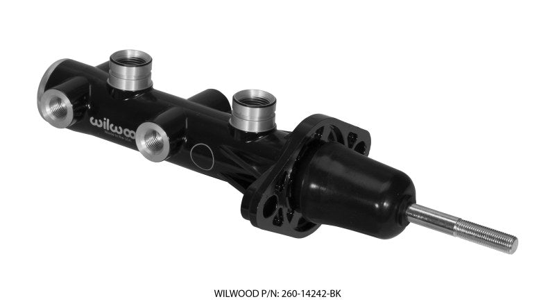 WIL Master Cylinder - Wilwood Tandem Remote Master Cylinder - 15/16in Bore Black