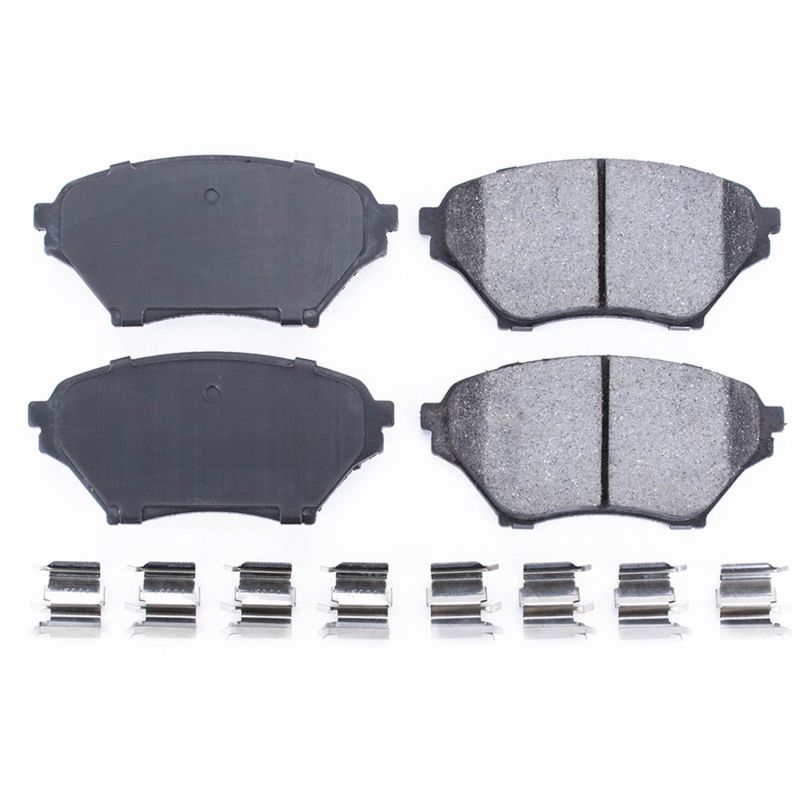 PSB Z17 Evolution Brake Pads - Power Stop 01-05 Mazda Miata Front Z17 Evolution Ceramic Brake Pads w/Hardware
