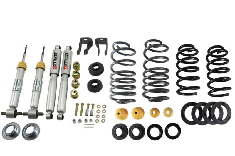 BT Lower Kit w SP Shocks - Belltech LOWERING KIT 15 Chevy Suburban / Yukon XL 1in to 2in Front/4in Rear w/ Shocks