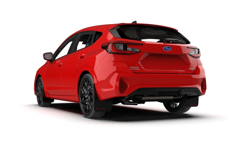 RAL UR Blk Flap/Grey Logo - Rally Armor 24-26 Subaru Impreza Black UR Mud Flap w/ Grey Logo