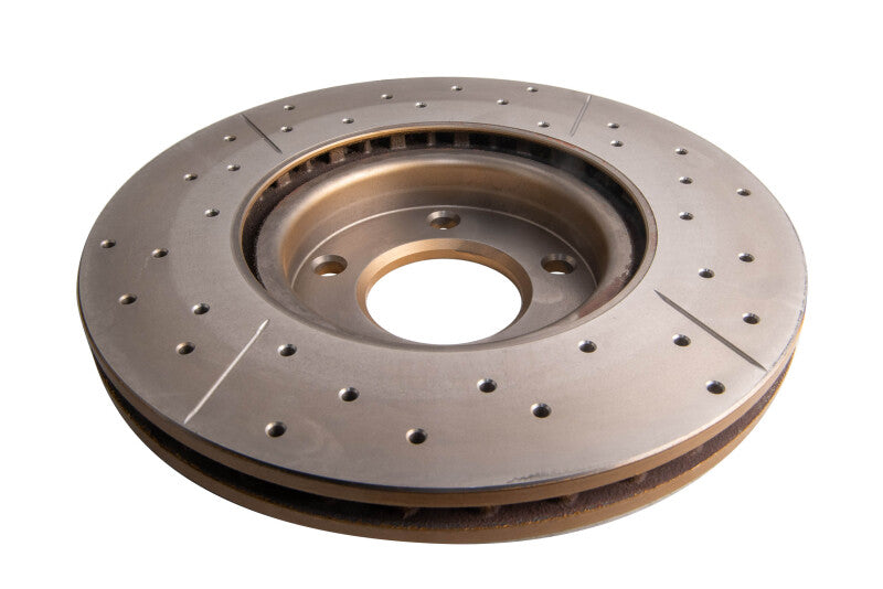 DBA Street Slot&Drill Rotors - DBA 04-13 Mazda 3 2.3L/2.5L Front Drilled & Slotted Street Series Rotor